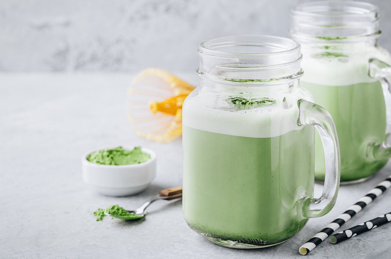 Iced Mint Matcha Latte - Nutrition Council Australia